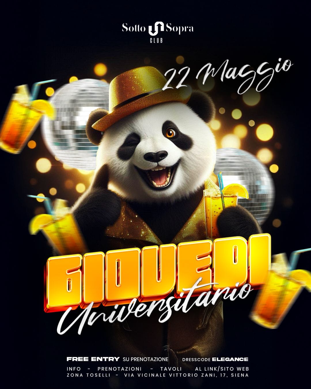 Giovedi 22 mag al SOTTOSOPRA club