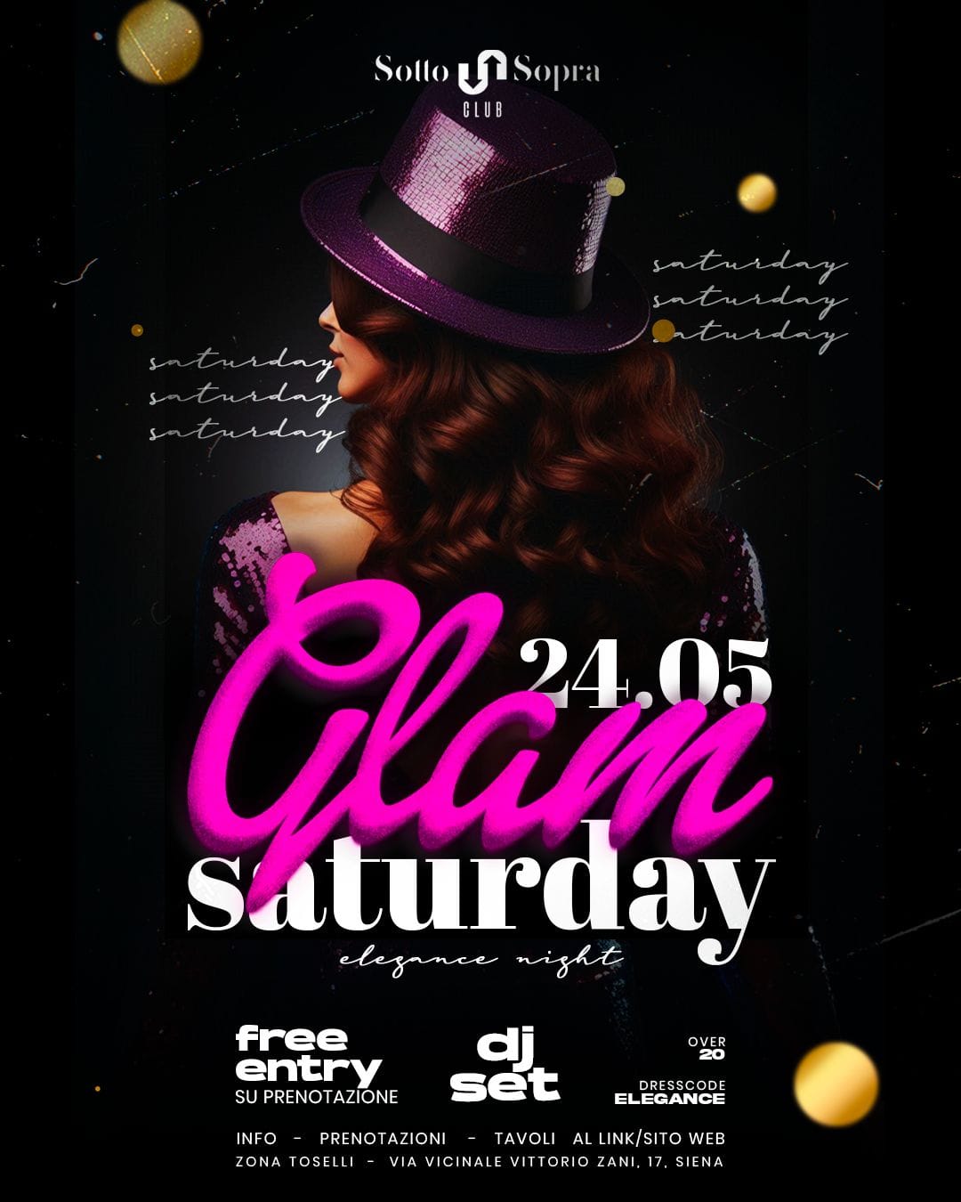 Sabato 24 mag al SOTTOSOPRA club